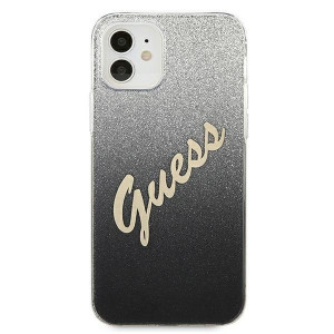 Оригинален гръб GUESS Glitter Gradient GUHCP12SPCUGLSBK - iPhone 12 mini черен - Img 3