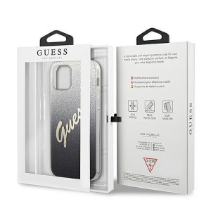 Оригинален гръб GUESS Glitter Gradient GUHCP12SPCUGLSBK - iPhone 12 mini черен - Img 8