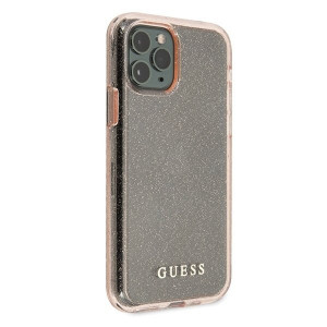 Оригинален гръб GUESS Glitter GUHCN65PCGLPI - iPhone 11 Pro Max розово злато - Img 6
