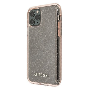 Оригинален гръб GUESS Glitter GUHCN65PCGLPI - iPhone 11 Pro Max розово злато - Img 3