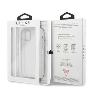 Оригинален гръб GUESS Glitter GUHCN65PCGLSI - iPhone 11 Pro Max сребрист - Img 12