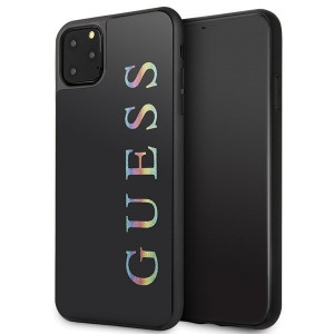 Оригинален гръб GUESS Glitter Logo GUHCN65LGMLBK - iPhone 11 Pro Max черен - Img 2