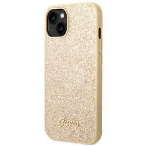 Оригинален гръб GUESS Glitter Script GUHCP14MHGGSHD - iPhone 14 Plus златист - Img 2