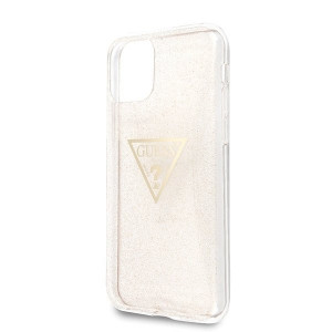 Оригинален гръб GUESS Glitter Triangle GUHCN58SGTLGO - iPhone 11 Pro златист - Img 3