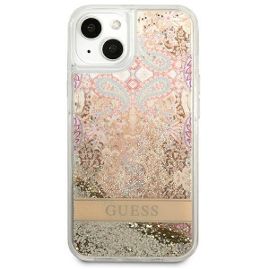 Оригинален гръб GUESS GUHCP13SLFLSD - iPhone 13 mini златист - Img 3