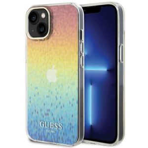 Оригинален гръб GUESS IML Faceted Mirror Disco Iridescent - iPhone 15 многоцветен - Img 1