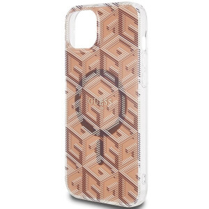 Оригинален гръб GUESS IML GCube MagSafe - iPhone 15 Plus / 14 Plus кафяв - Img 6