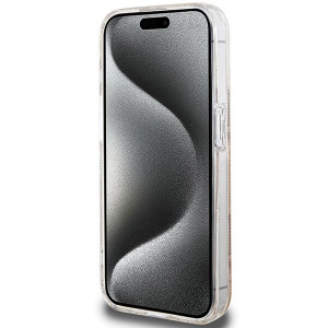 Оригинален гръб GUESS IML GCube MagSafe - iPhone 15 Pro кафяв - Img 5