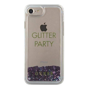 Оригинален гръб GUESS Liquid Glitter Party GUHCP7GLUQPU - iPhone 6 / 7 / 8 / SE (2nd gen) / SE (3rd gen) лилав - Img 4