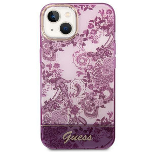 Оригинален гръб GUESS Porcelain GUHCP14MHGPLHF - iPhone 14 Plus циклама - Img 3