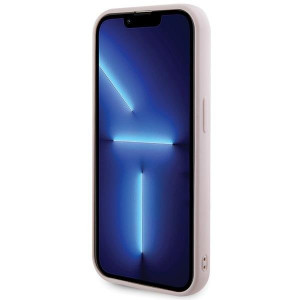 Оригинален гръб GUESS Quilted Metal Logo - iPhone 15 Pro розов - Img 5