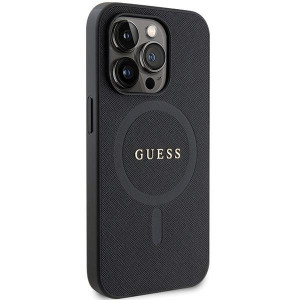 Оригинален гръб GUESS Saffiano MagSafe GUHMP14XPSAHMCK - iPhone 14 Pro Max черен - Img 4