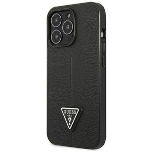 Оригинален гръб GUESS Saffiano Triangle Logo GUHCP14LPSATLK - iPhone 14 Pro черен - Img 2