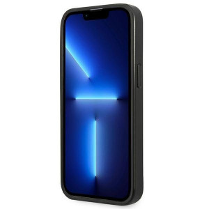 Оригинален гръб GUESS Saffiano Triangle Logo GUHCP14SPSATLG - iPhone 14 сребрист - Img 5