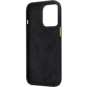 Оригинален гръб GUESS Silicone Logo Strass 4G GUHCP13LM4DGPK case - iPhone 13 Pro черен - Img 7