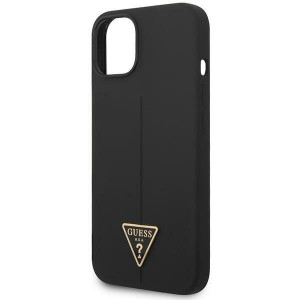 Оригинален гръб GUESS Silicone Triangle GUHCP14MSLTGK - iPhone 14 Plus черен - Img 6