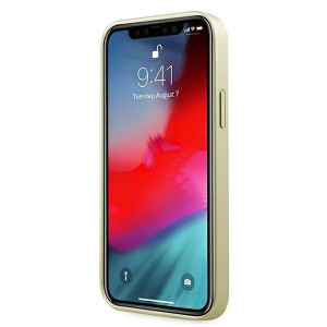 Оригинален гръб GUESS Silicone Vintage Gold Logo GUHCP12LIGLGO - iPhone 12 Pro Max златист - Img 5