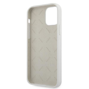 Оригинален гръб GUESS Silicone Vintage Script GUHCP12LLSVSCR - iPhone 12 Pro Max кремав - Img 7