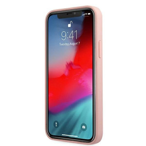 Оригинален гръб GUESS Silicone Vintage Script GUHCP12LLSVSPI - iPhone 12 Pro Max розов - Img 5