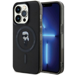 Оригинален гръб KARL LAGERFELD IML Ikonik MagSafe - iPhone 14 Pro Max черен - Img 1
