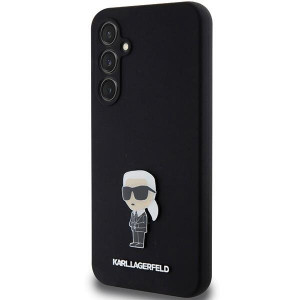 Оригинален гръб KARL LAGERFELD Silicone Ikonik Metal Pin - Samsung Galaxy S23 FE черен - Img 2