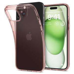Оригинален гръб SPIGEN Crystal Flex - iPhone 15 Plus розов кристал - Img 4