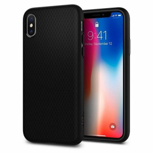 Оригинален гръб SPIGEN Liquid Air - iPhone X / XS черен мат - Img 2
