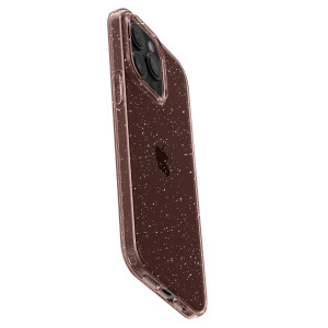 Оригинален гръб SPIGEN Liquid Crystal Glitter - iPhone 15 Pro розов кварц - Img 4