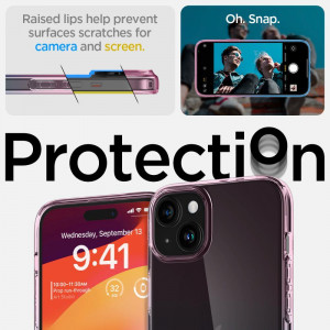 Оригинален гръб SPIGEN Liquid Crystal - iPhone 15 Gradation розов - Img 9