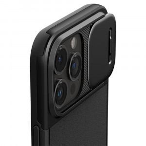 Оригинален гръб SPIGEN Optik Armor MagSafe - iPhone 15 Pro черен - Img 6