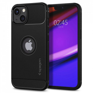 Оригинален гръб SPIGEN Rugged Armor - iPhone 13 черен мат - Img 1