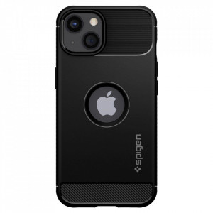 Оригинален гръб SPIGEN Rugged Armor - iPhone 13 черен мат - Img 2