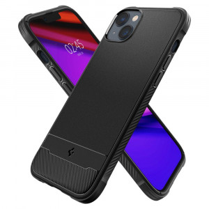 Оригинален гръб SPIGEN Rugged Armor MagSafe - iPhone 14 Plus черен мат - Img 12