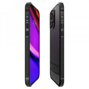 Оригинален гръб SPIGEN Rugged Armor MagSafe - iPhone 15 Pro черен мат - Img 8