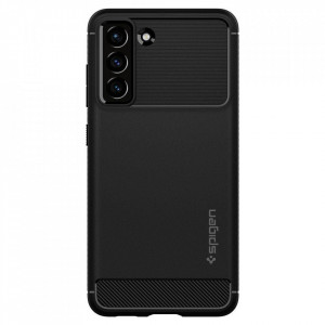 Оригинален гръб SPIGEN Rugged Armor - Samsung Galaxy S21 FE 5G черен мат - Img 2