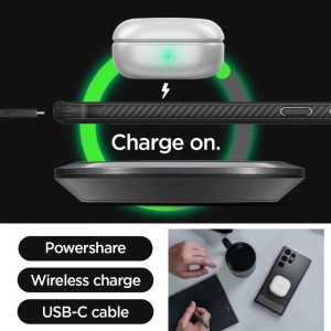 Оригинален гръб SPIGEN Rugged Armor - Samsung Galaxy S23 Ultra черен мат - Img 15