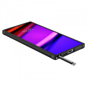 Оригинален гръб SPIGEN Rugged Armor - Samsung Galaxy S24 Ultra черен мат - Img 3