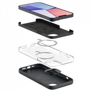 Оригинален гръб SPIGEN Silicone Fit MagSafe - iPhone 14 Plus черен - Img 2