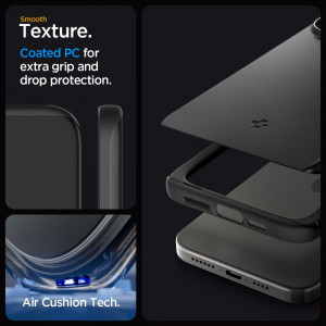 Оригинален гръб SPIGEN Thin Fit - iPhone 15 Pro Max черен - Img 10
