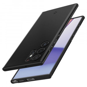 Оригинален гръб SPIGEN Thin Fit - Samsung Galaxy S22 Ultra черен - Img 7