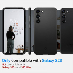 Оригинален гръб SPIGEN Thin Fit - Samsung Galaxy S23 черен - Img 2