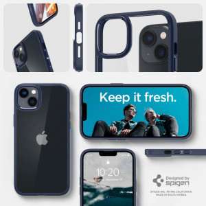 Оригинален гръб SPIGEN Ultra Hybrid - iPhone 14 Plus син - Img 10