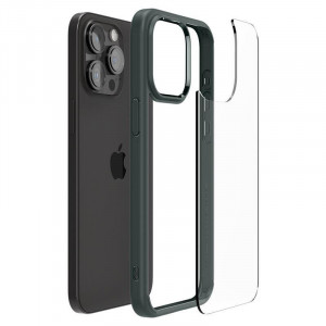 Оригинален гръб SPIGEN Ultra Hybrid - iPhone 15 Pro Max тъмнозелен - Img 13