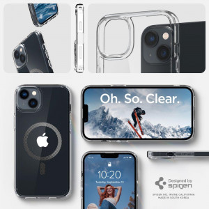 Оригинален гръб SPIGEN Ultra Hybrid MagSafe - iPhone 14 Plus Carbon Fiber - Img 14