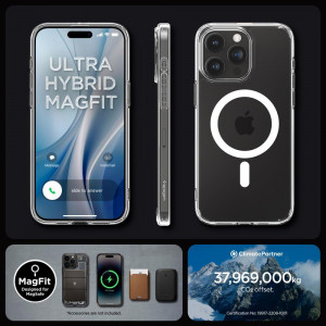 Оригинален гръб SPIGEN Ultra Hybrid MagSafe - iPhone 15 Pro Max бял - Img 15
