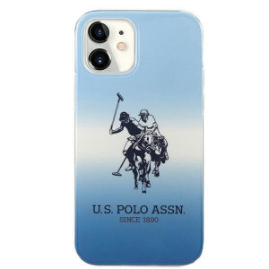 Оригинален гръб US POLO Gradient USHCP12SPCDGBL - iPhone 12 mini син - Img 3