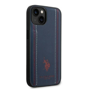 Оригинален гръб US POLO Leather Stitch USHCP14MPFAV - iPhone 14 Plus тъмносин - Img 4