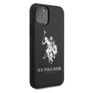 Оригинален гръб US POLO Silicone USHCN65sLHRBK - iPhone 11 Pro Max черен - Img 6