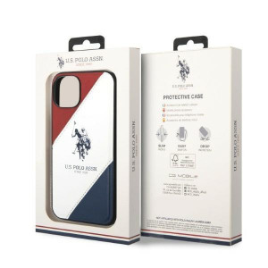 Оригинален гръб US POLO Tricolor Embossed USHCP14MPSO3 - iPhone 14 Plus бял - Img 7