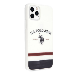 Оригинален гръб US POLO Tricolor USHCN65PCSTRB - iPhone 11 Pro Max бял - Img 5